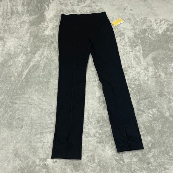 Michael Kors Black Slim Fit Pants XS Cotton Blend Womens NWT 6162 - Picture 1 of 9